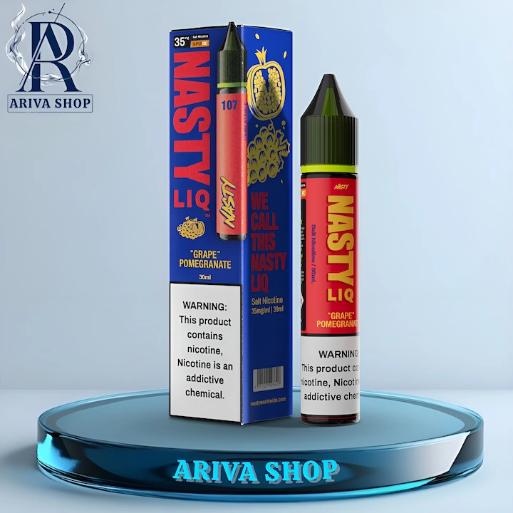 سالت انگور انار نستی، سالت نستی انگور انار، انگور انار نستی، سالت نستی اورجینال، سالت اورجینال نستی، سالت نستی GRAPE POMEGRANATE، NASTY SALT، nasty GRAPE POMEGRANATE، nastyliq، NASTYLIQ، NASTY LIQ، SHGJ KSJD