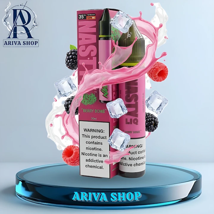 سالت بمب بری نستی، سالت نستی بمب بری، بمب بری نستی، سالت نستی اورجینال، سالت اورجینال نستی، سالت نستی BERRY BOMB، NASTY SALT، nasty BERRY BOMB، nastyliq، NASTYLIQ، NASTY LIQ، SHGJ KSJD