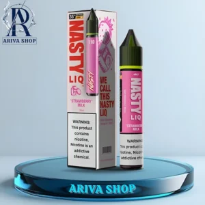 سالت شیر توت فرنگی نستی، سالت نستی شیر توت فرنگی، شیر توت فرنگی نستی، سالت نستی اورجینال، سالت اورجینال نستی، سالت نستی STRAWBERRY MILK، NASTY SALT، nasty STRAWBERRY MILK، nastyliq، NASTYLIQ، NASTY LIQ، SHGJ KSJD