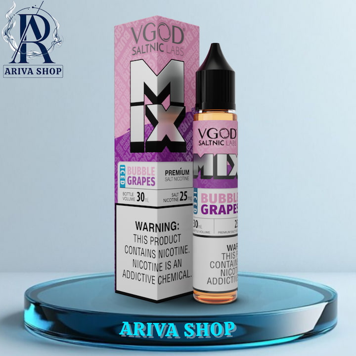 سالت ویگاد میکس آدامس انگور یخ - MIX ICED BUBBLE GRAPES VGOD SALTNIC سالت ویگاد میکس آدامس انگور یخ، میکس آدامس انگور یخ ویگاد، سالت ویگاد اورجینال، سالت ویگاد اصلی، vgod salt، mix iced bubble grapes vgod salt nicotine