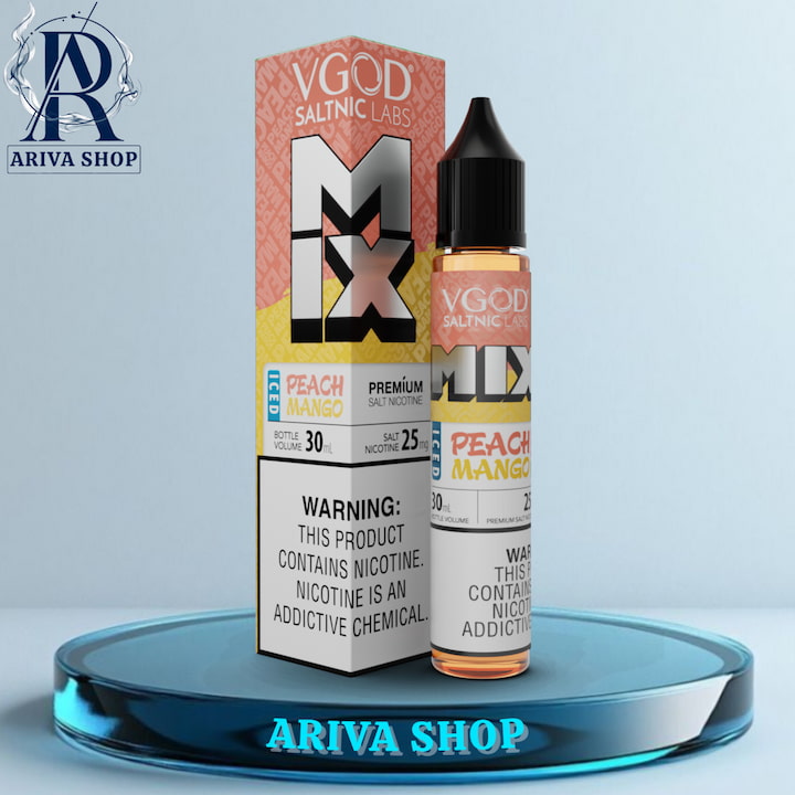 سالت ویگاد میکس هلو انبه یخ - MIX ICED PEACH MANGO VGOD SALTNIC سالت ویگاد میکس هلو انبه یخ، میکس هلو انبه یخ ویگاد، سالت ویگاد اورجینال، سالت ویگاد اصلی، vgod salt، mix iced peach mango vgod salt nicotine