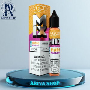 سالت ویگاد انبه پشن فروت یخ، انبه پشن فروت یخ ویگاد، سالت ویگاد اورجینال، سالت ویگاد اصلی، vgod salt، mix iced mango passionfruit vgod salt nicotine