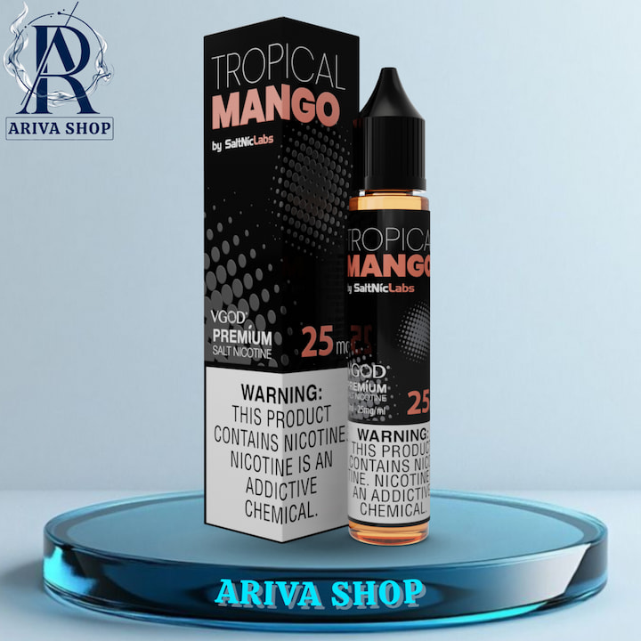 سالت ویگاد انبه استوایی، انبه استوایی ویگاد، سالت ویگاد اورجینال، سالت ویگاد اصلی، vgod salt، tropical mango vgod salt nicotine